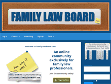 Tablet Screenshot of familylawboard.com